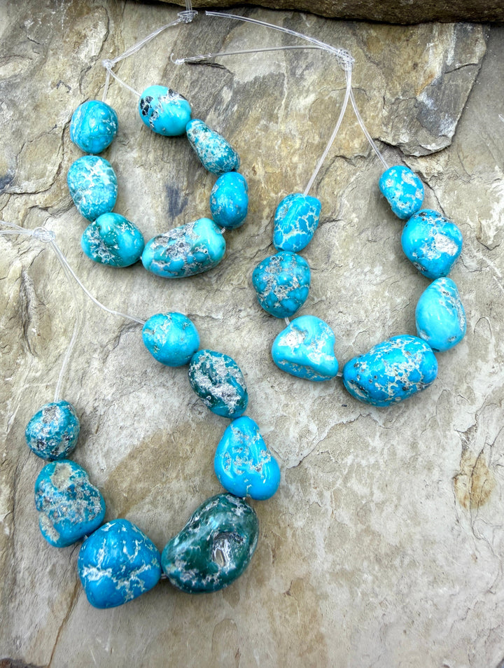 White Water Turquoise (Mexico) Big Graduated Nugget Focal