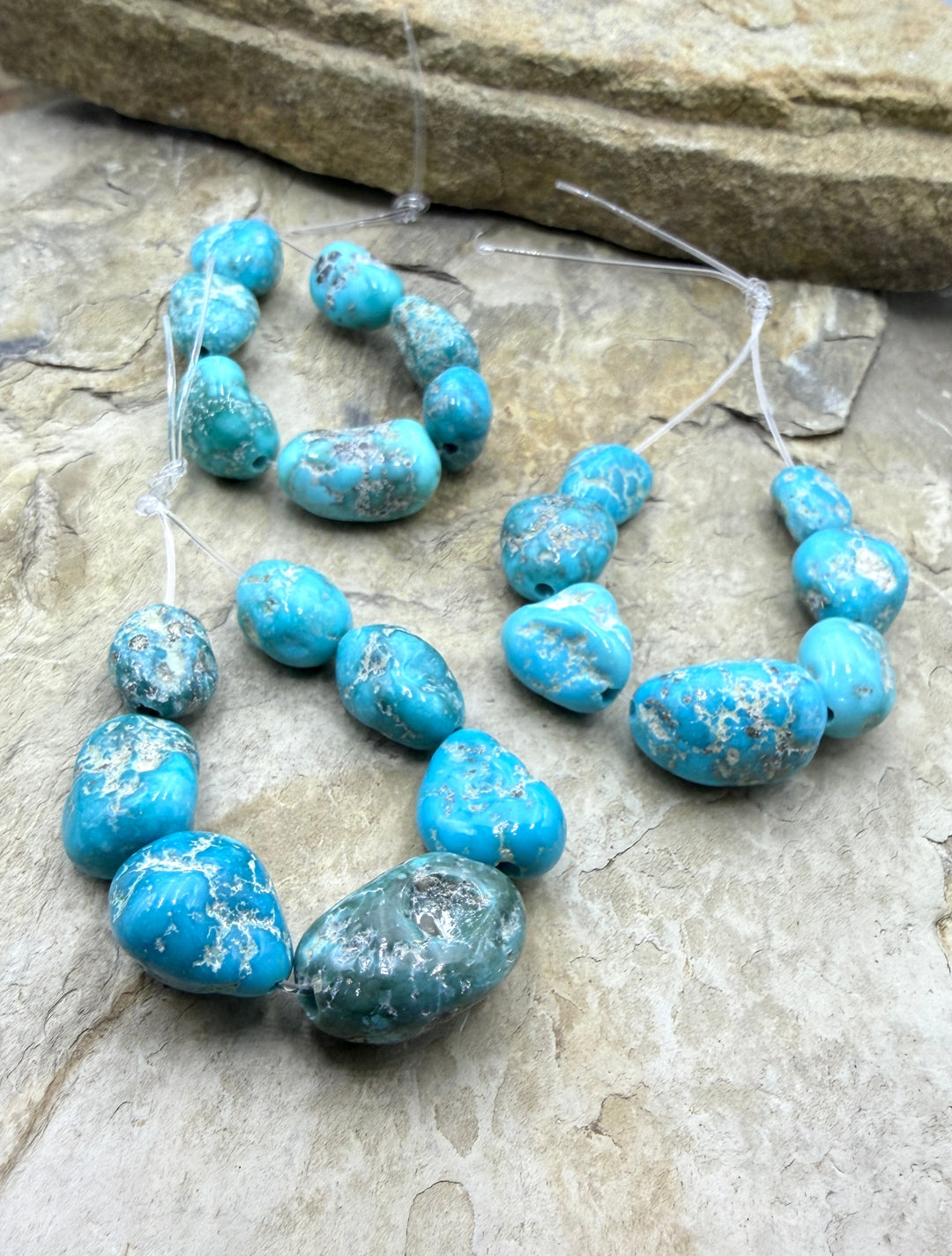 White Water Turquoise (Mexico) Big Graduated Nugget Focal