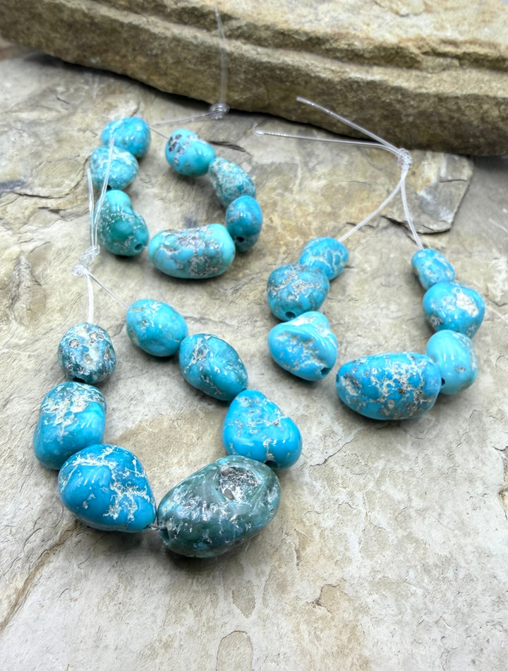 White Water Turquoise (Mexico) Big Graduated Nugget Focal
