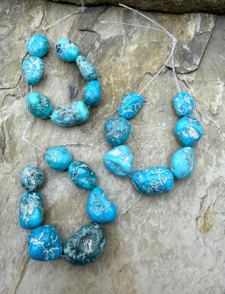 White Water Turquoise (Mexico) Big Graduated Nugget Focal