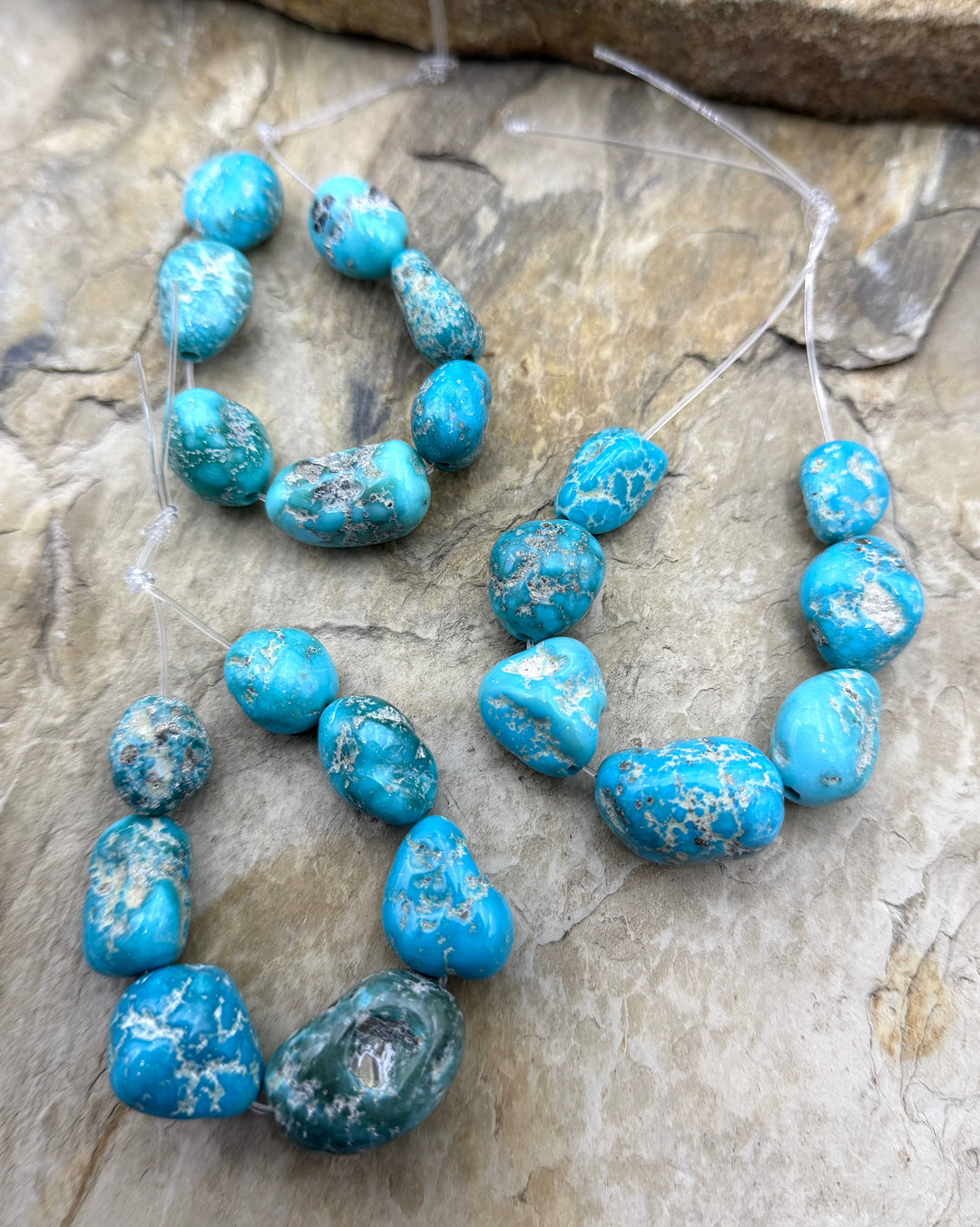 White Water Turquoise (Mexico) Big Graduated Nugget Focal