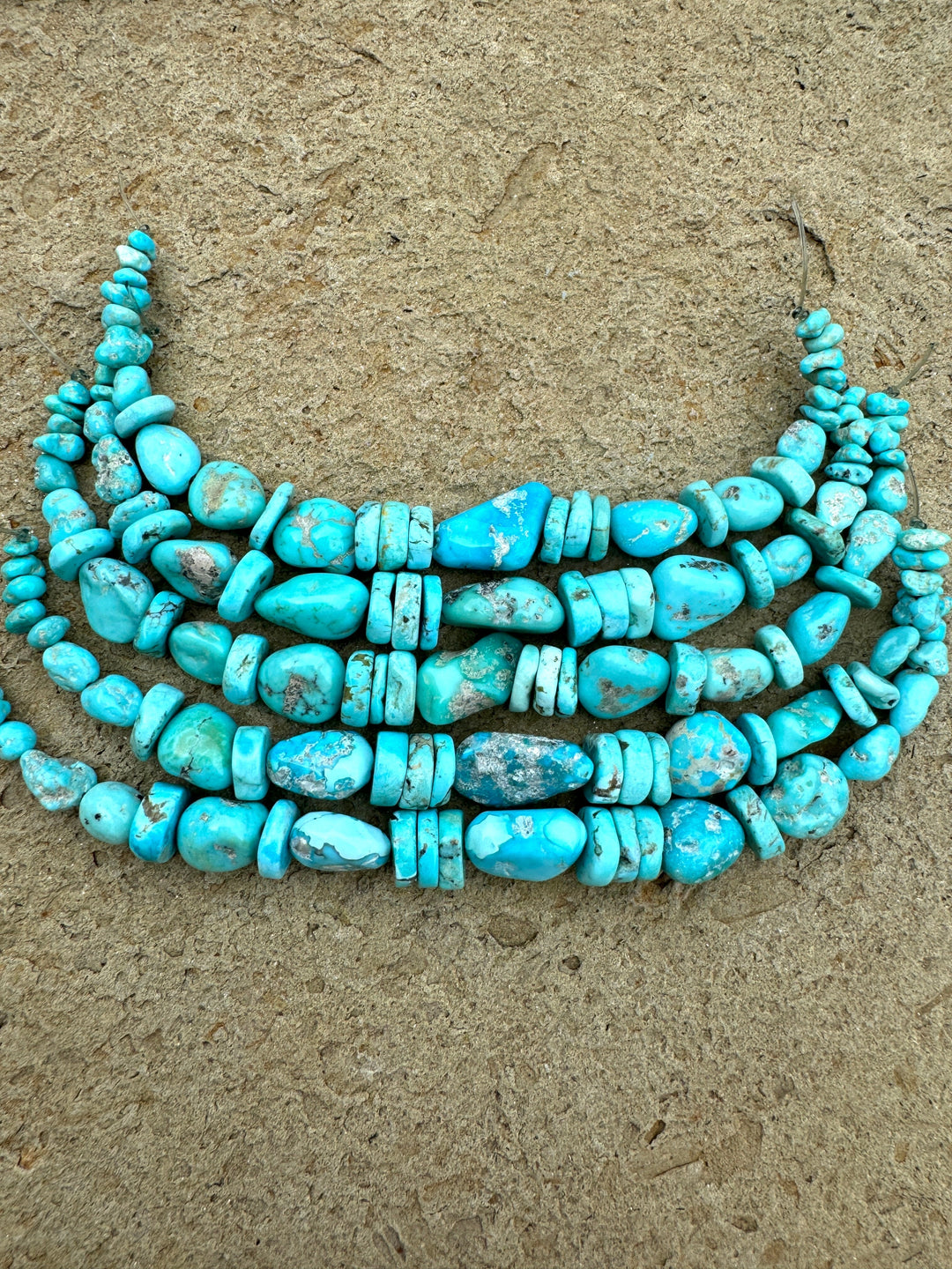 White Water Turquoise (Mexico) Chunky Designer Bracelet