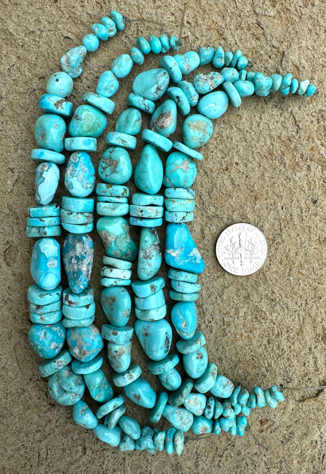 White Water Turquoise (Mexico) Chunky Designer Bracelet