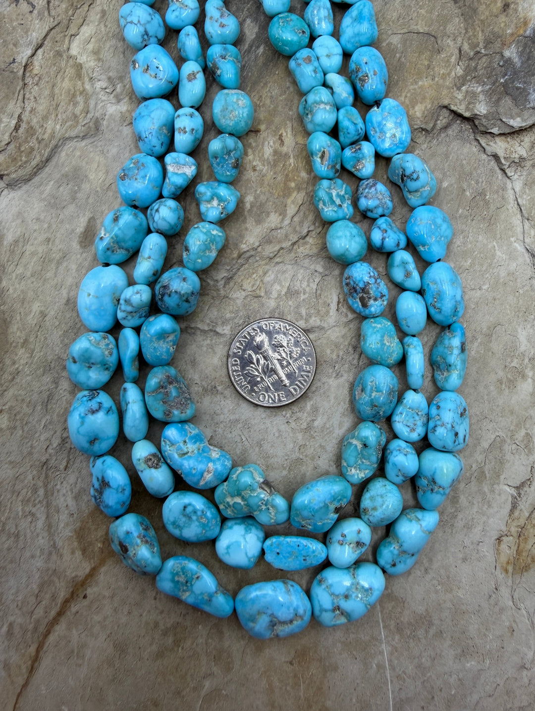 White Water Turquoise (Mexico) Graduated 7-12mm Smooth