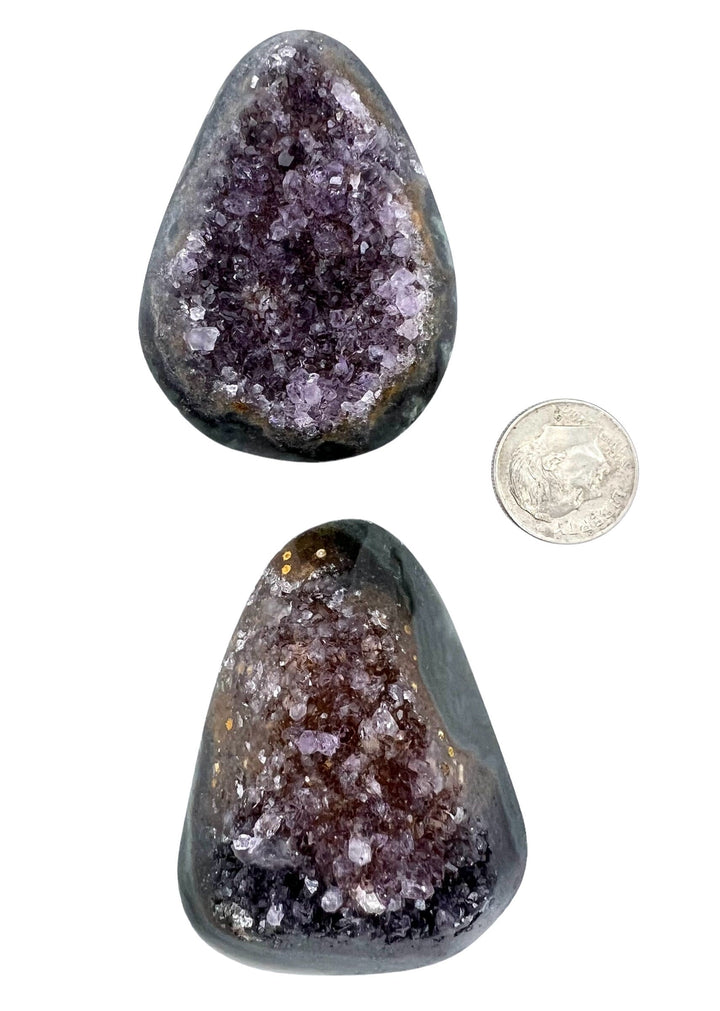 Natural amethyst druzy big designer cabochons (select 1