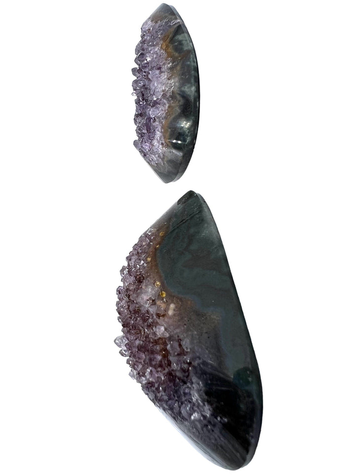 Natural amethyst druzy big designer cabochons (select 1